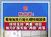 超长期特别国债加力 2025年“两新”政策扩围