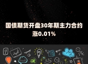 中金所：增加10年期国债期货合约可交割国债
