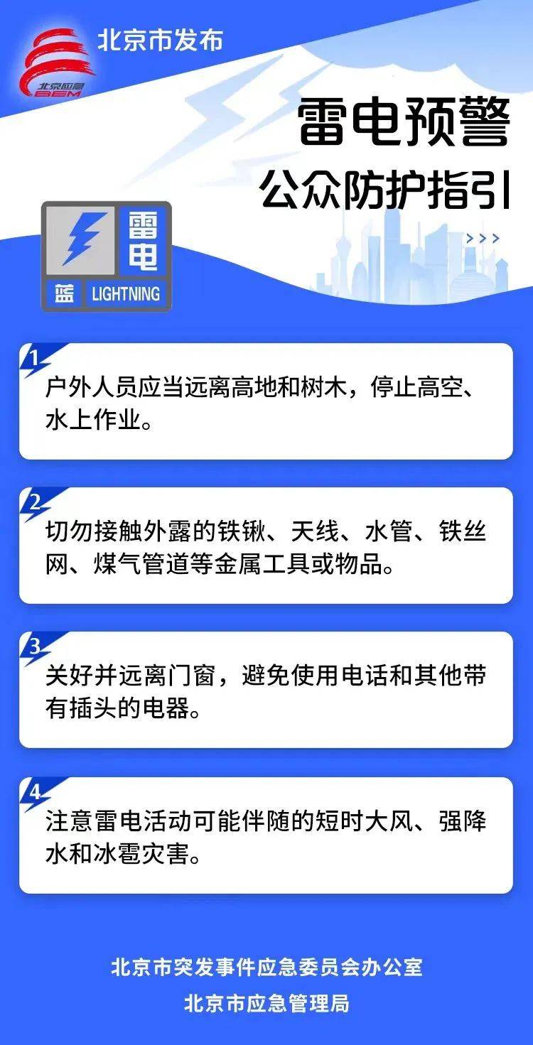 北京发布洪水蓝色预警