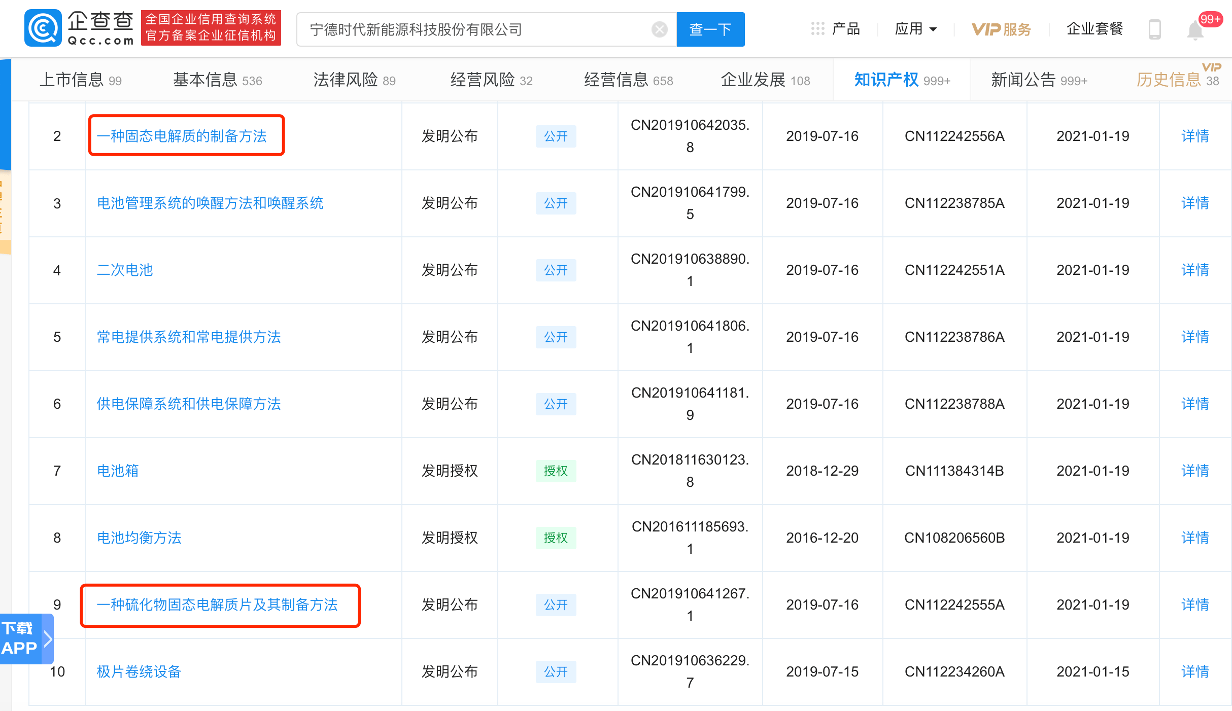 宁德时代获得实用新型专利授权：“电池管理系统、电池系统及用电装置”