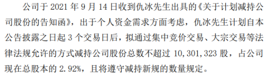 兴业股份:股东拟减持不超1%公司股份